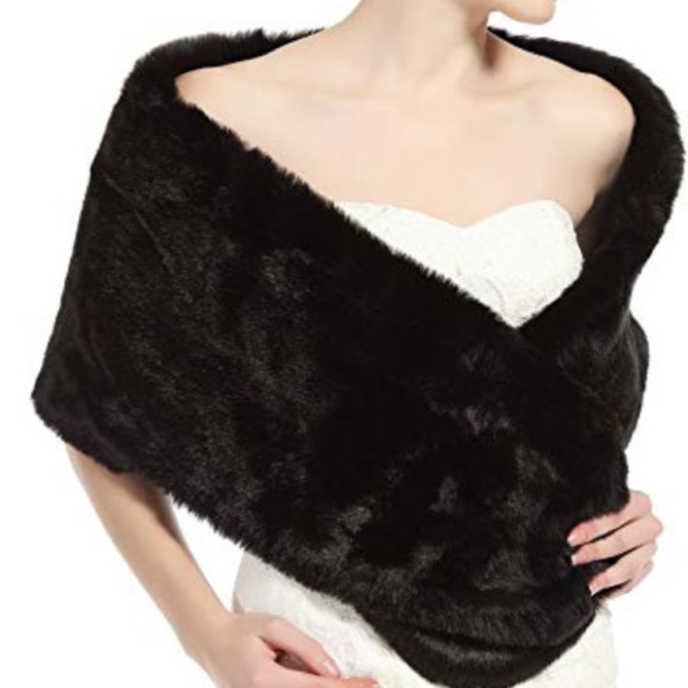 Faux Fur Shawl
